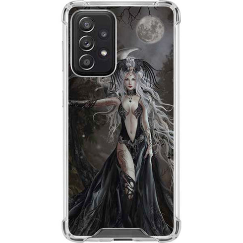 Gothic Princess with Silver Dragon by Nene Thomas Galaxy A52 5G Clear Case