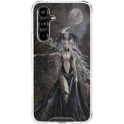 Gothic Princess with Silver Dragon by Nene Thomas Galaxy A54 5G Clear Case