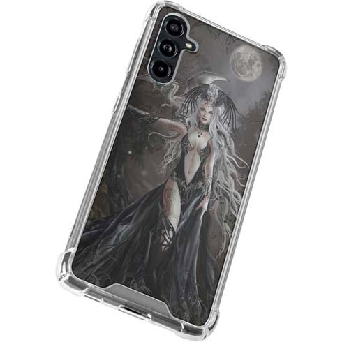 Gothic Princess with Silver Dragon by Nene Thomas Galaxy A54 5G Clear Case