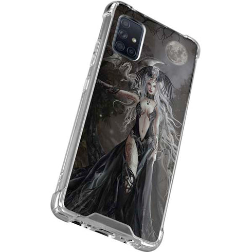 Gothic Princess with Silver Dragon by Nene Thomas Galaxy A71 5G Clear Case