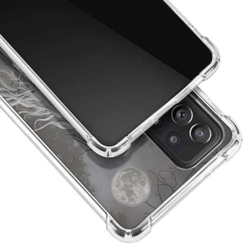 Gothic Princess with Silver Dragon by Nene Thomas Galaxy A72 5G Clear Case