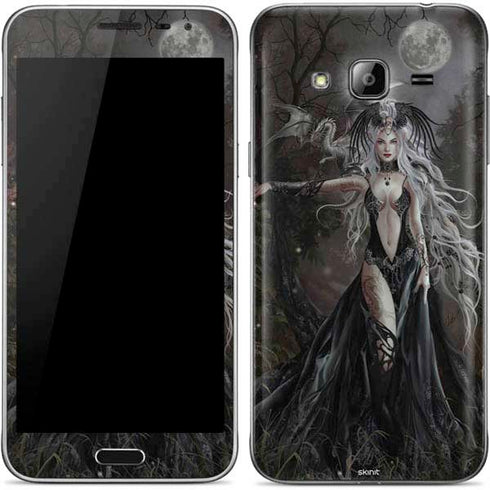 Gothic Princess with Silver Dragon by Nene Thomas Galaxy J3 Skin