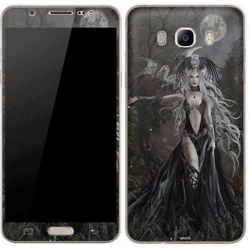 Gothic Princess with Silver Dragon by Nene Thomas Galaxy J7 Skin