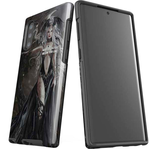 Gothic Princess with Silver Dragon by Nene Thomas Galaxy Note 10 Pro Case