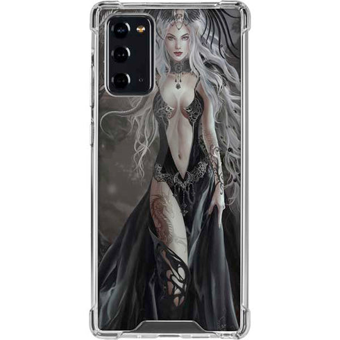 Gothic Princess with Silver Dragon by Nene Thomas Galaxy Note20 5G Clear Case