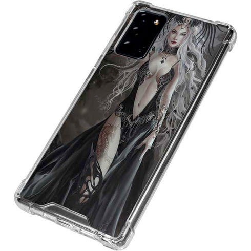 Gothic Princess with Silver Dragon by Nene Thomas Galaxy Note20 5G Clear Case