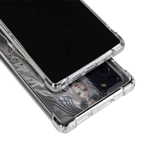 Gothic Princess with Silver Dragon by Nene Thomas Galaxy Note20 5G Clear Case