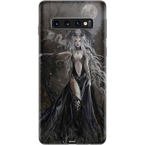 Gothic Princess with Silver Dragon by Nene Thomas Galaxy S10 Skin