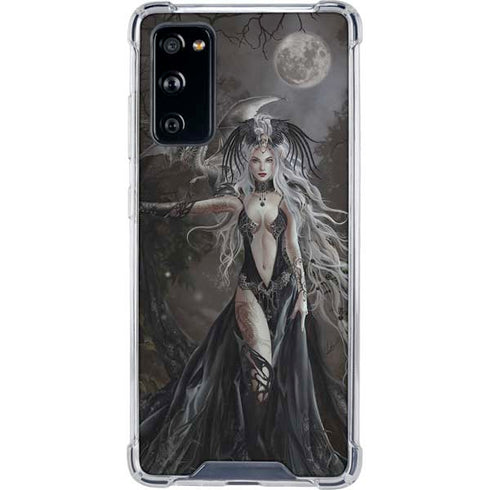 Gothic Princess with Silver Dragon by Nene Thomas Galaxy S20 FE Clear Case