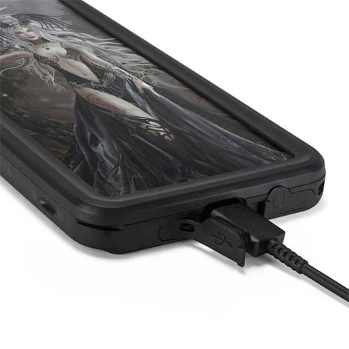 Gothic Princess with Silver Dragon by Nene Thomas Galaxy S20 Plus Waterproof Case