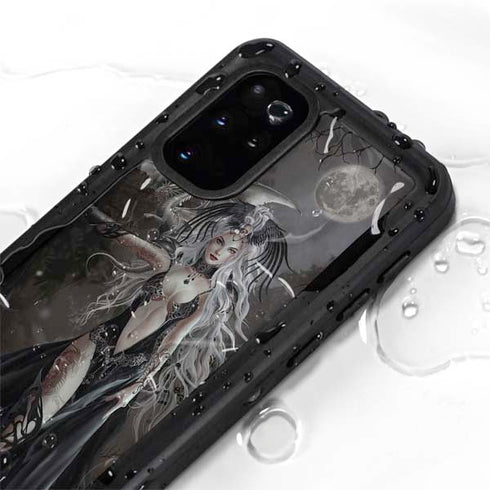 Gothic Princess with Silver Dragon by Nene Thomas Galaxy S20 Plus Waterproof Case