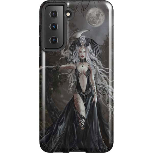 Gothic Princess with Silver Dragon by Nene Thomas Galaxy S21 5G Pro Case