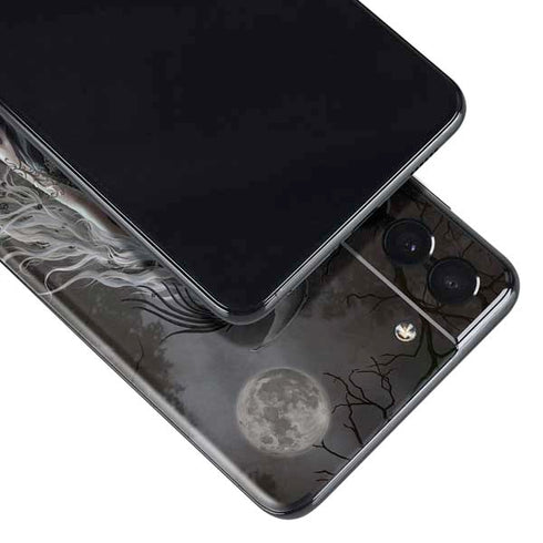 Gothic Princess with Silver Dragon by Nene Thomas Galaxy S21 5G Skin