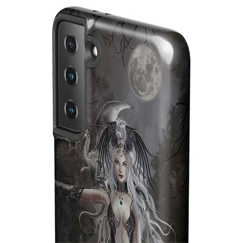 Gothic Princess with Silver Dragon by Nene Thomas Galaxy S21 FE Pro Case