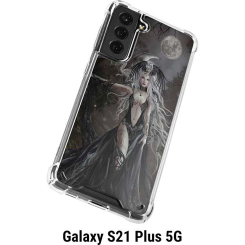 Gothic Princess with Silver Dragon by Nene Thomas Galaxy S21 Plus 5G Clear Case