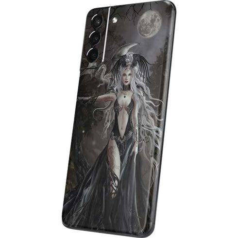 Gothic Princess with Silver Dragon by Nene Thomas Galaxy S21 Plus 5G Skin