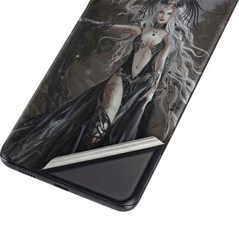 Gothic Princess with Silver Dragon by Nene Thomas Galaxy S21 Plus 5G Skin