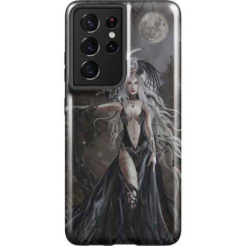 Gothic Princess with Silver Dragon by Nene Thomas Galaxy S21 Ultra 5G Pro Case