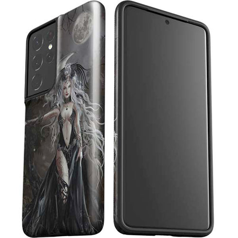 Gothic Princess with Silver Dragon by Nene Thomas Galaxy S21 Ultra 5G Pro Case