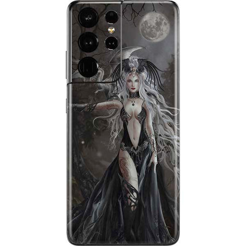 Gothic Princess with Silver Dragon by Nene Thomas Galaxy S21 Ultra 5G Skin