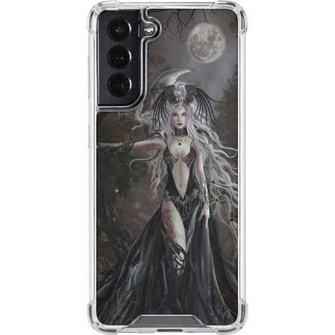 Gothic Princess with Silver Dragon by Nene Thomas Galaxy S22 Clear Case