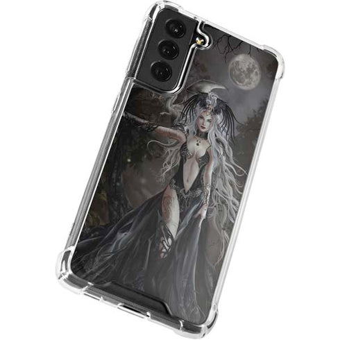 Gothic Princess with Silver Dragon by Nene Thomas Galaxy S22 Plus Clear Case