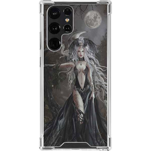 Gothic Princess with Silver Dragon by Nene Thomas Galaxy S22 Ultra Clear Case