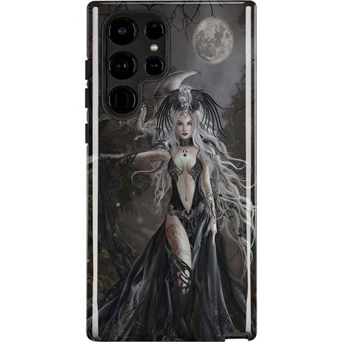 Gothic Princess with Silver Dragon by Nene Thomas Galaxy S22 Ultra Pro Case