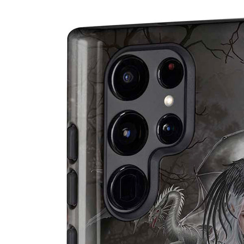 Gothic Princess with Silver Dragon by Nene Thomas Galaxy S22 Ultra Pro Case