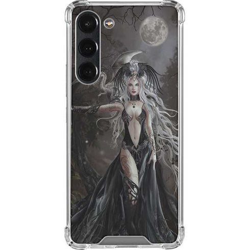 Gothic Princess with Silver Dragon by Nene Thomas Galaxy S23 Plus Clear Case