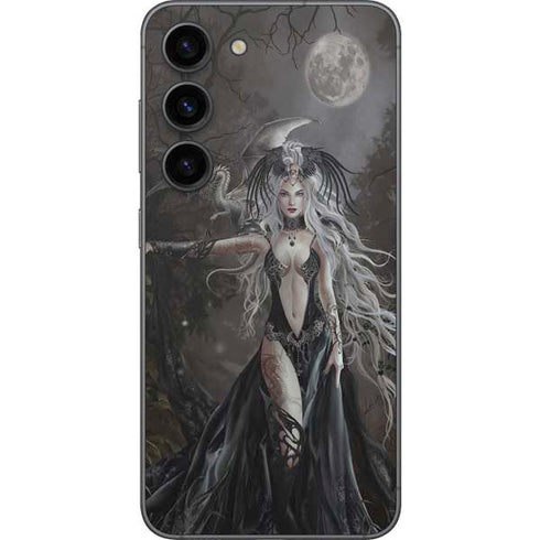 Gothic Princess with Silver Dragon by Nene Thomas Galaxy S23 Skin