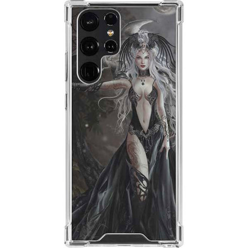 Gothic Princess with Silver Dragon by Nene Thomas Galaxy S23 Ultra Clear Case