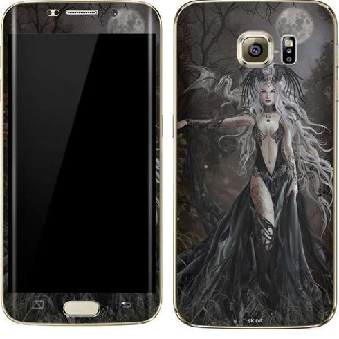 Gothic Princess with Silver Dragon by Nene Thomas Galaxy S7 Edge Skin