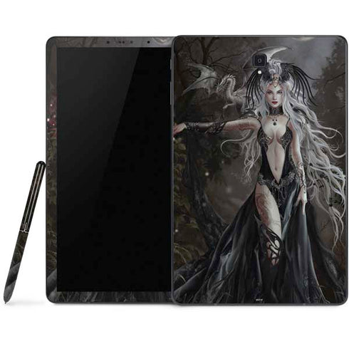Gothic Princess with Silver Dragon by Nene Thomas Samsung Galaxy Tab Skin