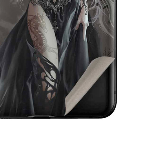 Gothic Princess with Silver Dragon by Nene Thomas Galaxy Z Flip Skin