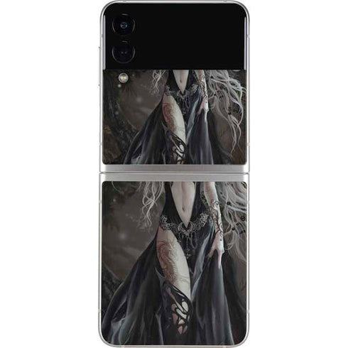 Gothic Princess with Silver Dragon by Nene Thomas Galaxy Z Flip3 5G Skin