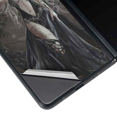 Gothic Princess with Silver Dragon by Nene Thomas Galaxy Z Fold3 5G Skin