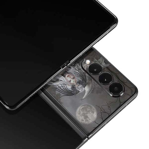 Gothic Princess with Silver Dragon by Nene Thomas Galaxy Z Fold3 5G Skin