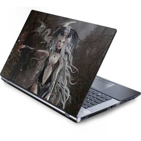 Gothic Princess with Silver Dragon by Nene Thomas Generic Laptop Skin