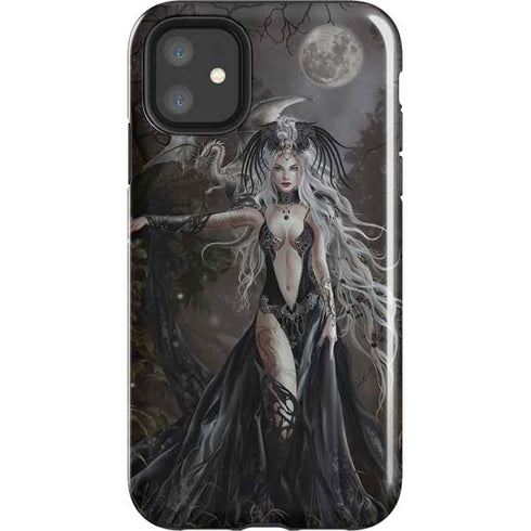 Gothic Princess with Silver Dragon by Nene Thomas iPhone 11 Impact Case