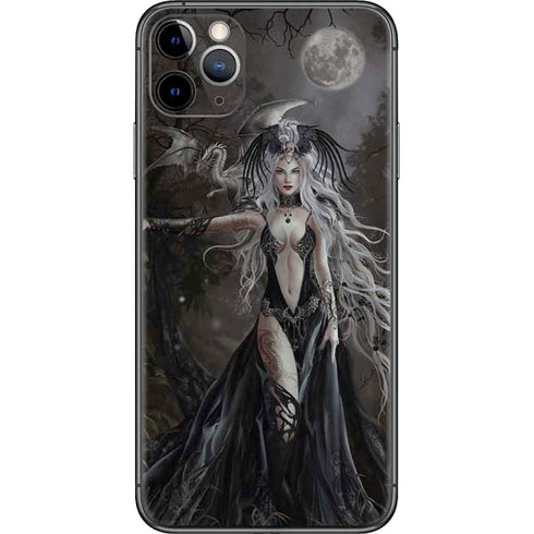 Gothic Princess with Silver Dragon by Nene Thomas iPhone 11 Pro Max Skin