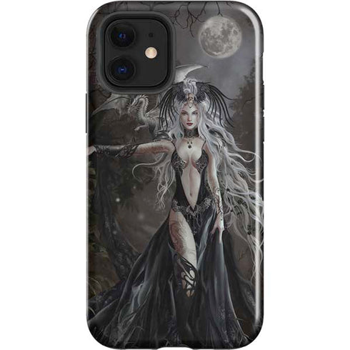 Gothic Princess with Silver Dragon by Nene Thomas iPhone 12 Impact Case
