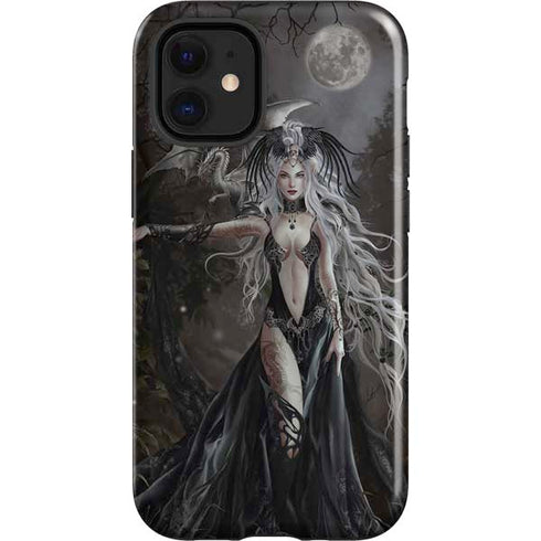 Gothic Princess with Silver Dragon by Nene Thomas iPhone 12 Mini Impact Case