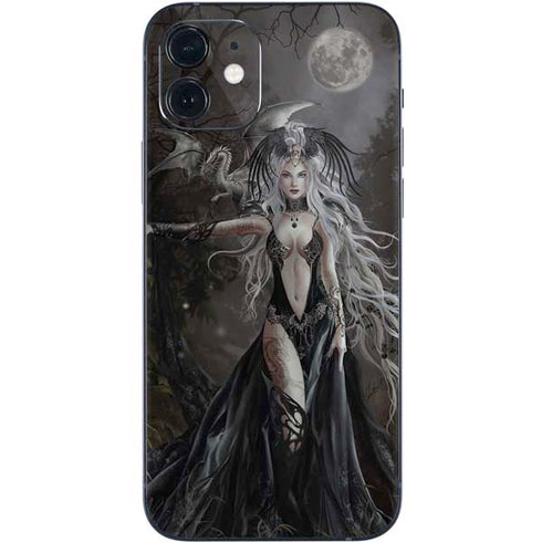 Gothic Princess with Silver Dragon by Nene Thomas iPhone 12 Mini Skin