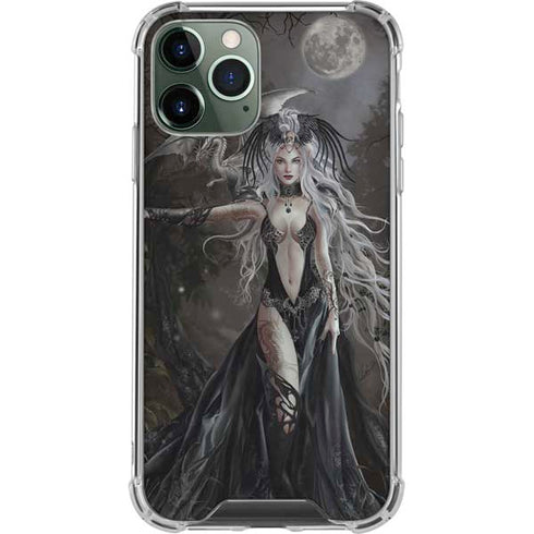 Gothic Princess with Silver Dragon by Nene Thomas iPhone 12 Pro Clear Case