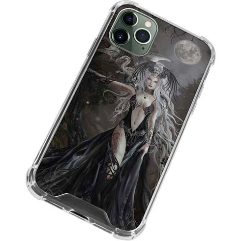 Gothic Princess with Silver Dragon by Nene Thomas iPhone 12 Pro Max Clear Case