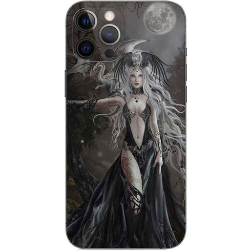 Gothic Princess with Silver Dragon by Nene Thomas iPhone 12 Pro Max Skin