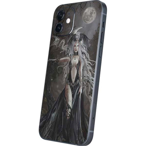Gothic Princess with Silver Dragon by Nene Thomas iPhone 12 Skin