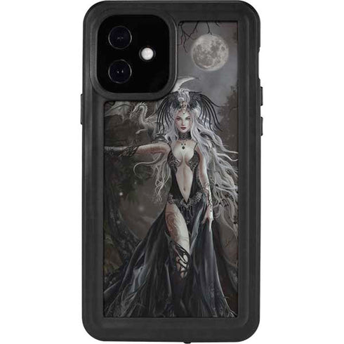 Gothic Princess with Silver Dragon by Nene Thomas iPhone 12 Waterproof Case