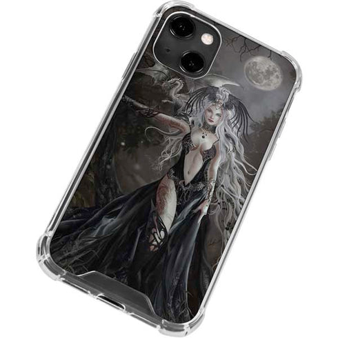 Gothic Princess with Silver Dragon by Nene Thomas iPhone 13 Clear Case